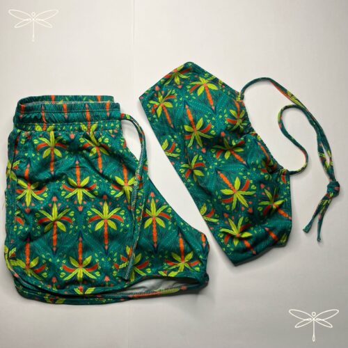 Conjunto short cropede